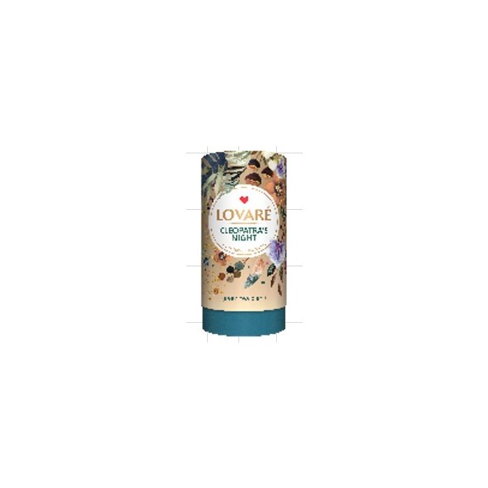 LOVARE Рассыпной чай Cleopatra's Night, зелёный чай, 80 г, тубус