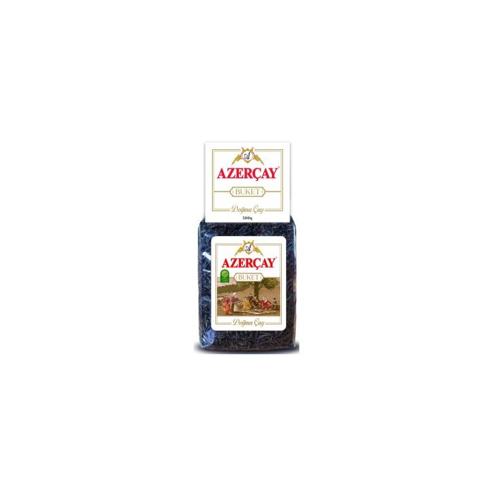 AZERCAY BUKET крупнолистовой чёрный чай, прозрачная упаковка
