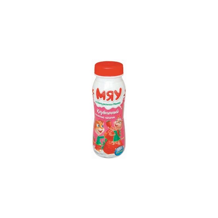 Молочный напиток "Мяу" клубничный 2,3% жирн."Сваля"