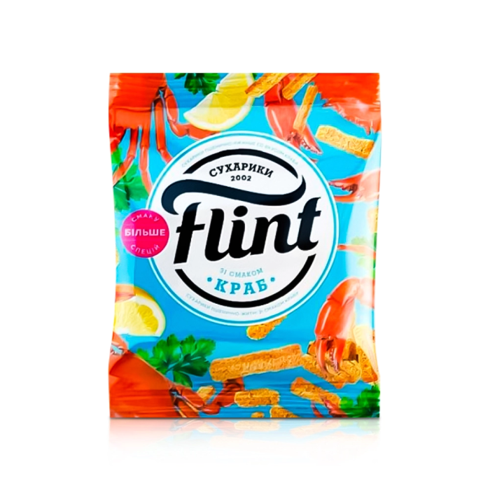 Сухарики "Flint" с крабом