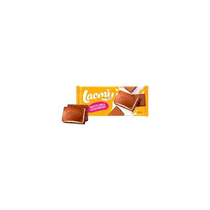 Шоколад молочный Roshen Lacmi с молочной начинкой и вафлей