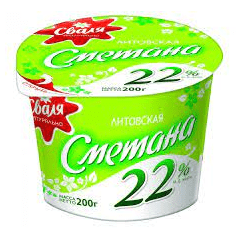 Сметана "Сваля"22% жирн Литва  8021