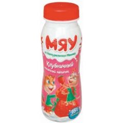 Молочный напиток "Мяу" клубничный 2,3% жирн."Сваля" 8116