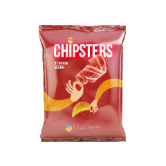 Чипсы картофелные "CHIPSTERS" со вкусом бекона 3155