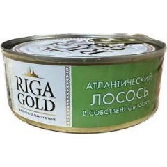 Лосось в "RIGA GOLD" в собственом соку  5015