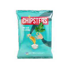Чипсы картофелные "CHIPSTERS" со вкусом сметаны с зеленью 3153