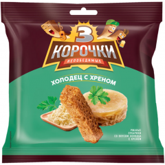 Сухарики " 3 корочки" со вкусом холодца и хрена 3080