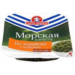 Морская капуста по корейски с морковкой "САНТА БРЕМОР"  4014