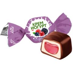 Конфеты "Конти" Украина «Сливочно-йогуртовые» со вкусом ягод.  11105