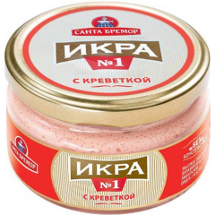 Икра мойвы "САНТА БРЕМОР" с креветками  1030