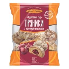 Пряники "Фруктовый сад" с вишневой начинкой "Киевхлеб"  9107