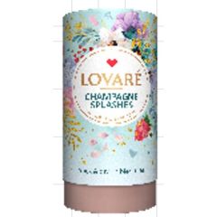 LOVARE Рассыпной чай Champagne Splashes, смесь чёрного и зелёного чая, 80 г, тубус 10193