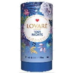 LOVARE Рассыпной чай 1001 Nights, чёрный и зелёный чай, 80 г, тубус 10194