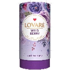 LOVARE Рассыпной чай Wild Berry, чёрный чай, 80 г, тубус 10196