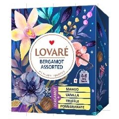 Набор чая LOVARE BERGAMOT, чайные пакетики, 4×8×2 г, 64 г 10199