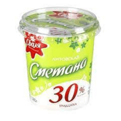 Сметана "Сваля"30% жирн.Литва  8024