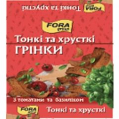 ТОНКИЕ РЖАНЫЕ СУХАРИКИ С ТОМАТАМИ И БАЗИЛИКОМ "Fora group" 3156