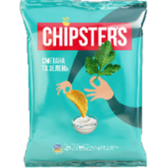 Чипсы картофелные "CHIPSTERS" со вкусом сметаны с зеленью 3153