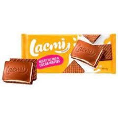 Шоколад молочный Roshen Lacmi с молочной начинкой и вафлей  11128