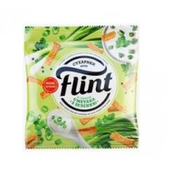 Сухарики "Flint" со сливками и зеленью Акция 3123