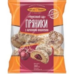 Пряники "Фруктовый сад" с вишневой начинкой "Киевхлеб"  9107
