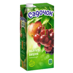 Яблоко-вишня нектар "Садочок"  13082