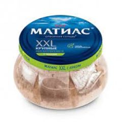 Филе селёдки "Матиас" XXL слабосолёное в масле  4067
